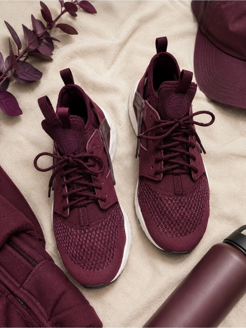 Nike Air Huarache Run Ultra SE In Berry